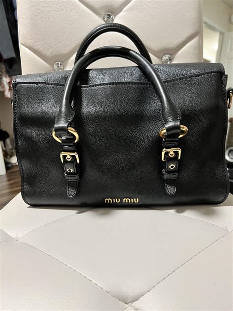 miu miu bow bag replica|how to identify a Miu Miu.